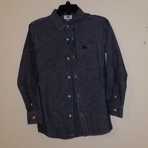 NWT Boys Button Down Chambray Shirt